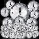 100 Pcs Mirror Disco Balls Decorations Different Sizes Bulk 1, 2, 3, 4, 12