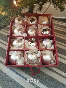 100 Piece Elegant Trim Kit Christmas Glass Ornaments And More Silver/White