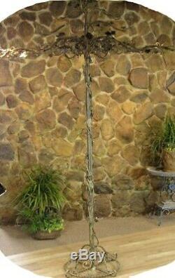 100 Tall Antique Iron Rose Tree Decor Great 4 Hanging Decorations Wind Chimes