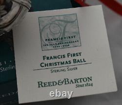 100th Anniversary Reed Barton Sterling Christmas Ball Ornament Francis NOS 2006