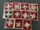 11 REED & BARTON STERLING SILVER CHRISTMAS CROSS ORNAMENTS 1971 To 1983 Boxed