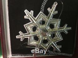 13 GORHAM STERLING SILVER Snowflake Christmas Ornaments Various Dates 1971-1991