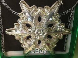 13 GORHAM STERLING SILVER Snowflake Christmas Ornaments Various Dates 1971-1991
