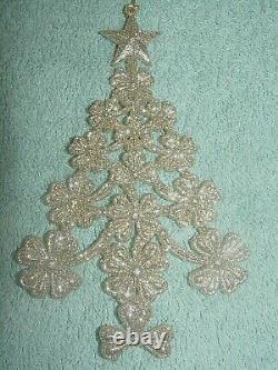 147 Clover Ornaments Silver Gold Glitter Christmas Ornament Tree New