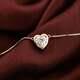 14K White Gold Finish 2Ct Heart Cut Lab Created Diamond Solitaire Gift Pendant