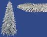 14' Pre-Lit Slim Silver Ashley Spruce Tinsel Christmas Tree Clear Lights