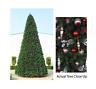 15' Giant Pre-Decorated Everest Fir Christmas Tree Red Silver Ornaments
