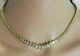 18Ct Round Cut Lab-Created Diamond Women's Tennis Necklace 14K Yellow Gold Over