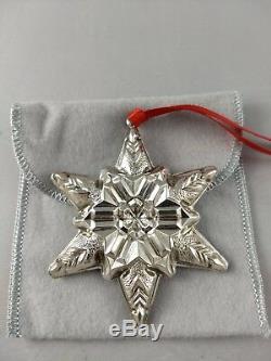 1970 Gorham Special Sterling Christmas Snowflake Ornament, Excellent, Rare