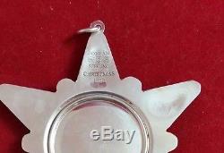 1970 Sterling Silver Snowflake Ornament by Gorham