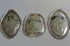1970's Towle Sterling Silver 12 Days Of Christmas Set Of 3 Ornaments