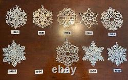 1971-2018 Vintage Sterling Silver MMA Museum Art Snowflake Christmas Ornament