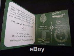1971 Wallace #1 Limited Edition Silver Plated Sleigh Bell Christmas Ornament