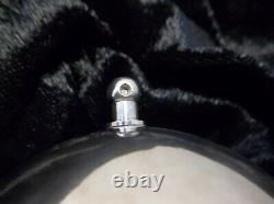 1971 Wallace Silver Plated Sleigh Bell Christmas Ornament holly 1st in Series