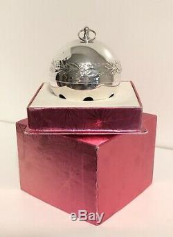 1971-Wallace Silversmith-Sleigh Bell Christmas Ornament-Ltd Ed- Silver Plate