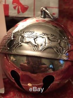 1972 Wallace Ltd Edition Silver Plated Sleigh Bell Christmas Ornament EUC