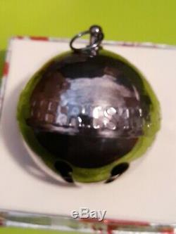 1973 3rd Wallace Silverplated Christmas Sleigh Bell Ornament Good Will To Men 3