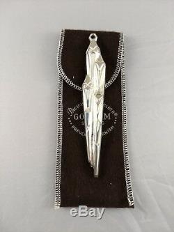 1973 Gorham Icicle Sterling Silver Christmas Ornament New, Unused with Bag RARE