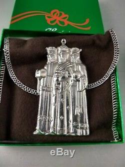 1973 Gorham Wisemen Sterling Silver Christmas Ornament Mint, Unused withbox, bag