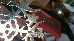 1973 mma sterling silver christmas ornament tree topper huge