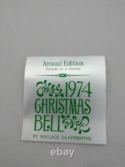 1974 Wallace Sleigh Bell 4th in series, MINT, Unused with box and brochure