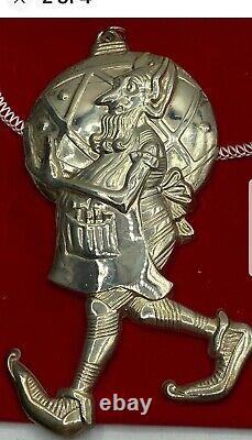 1977 Gorham sterling Silver Christmas Ornament Elf Extremely rare