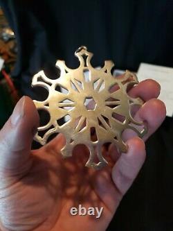 1978 Mma Sterling silver Snowflake Christmas Ornament