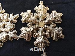 1981-1997 Gorham Sterling Silver Snowflake Year Set (Missing 2 Years)