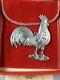 1981 American Heritage Rooster Sterling Silver Christmas Ornament NEW, withbox bag