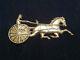 1981 Sterling Silver Gorham American Heritage Horse And Sulky Ornament w Pouch A