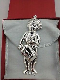 1984 American Heritage Sterling Drummer Boy Christmas Ornament New, Mint, Box