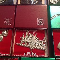 1985 Sterling Silver Gorham American Heritage Side Wheeler Ornament With Box