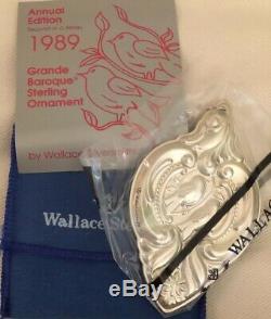 1988-1999 Wallace Grand Baroque Sterling 12 Days Christmas Ornament Set 13