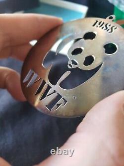 1988 Sterling silver Christmas Ornament World Wildlife Fund Extremely rare