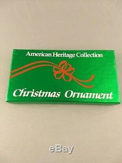 1989 American Heritage Sterling Silver Eagle Christmas Ornament New Mint with Box