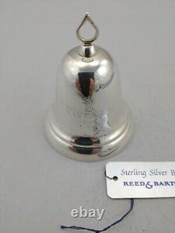 1989 Reed & Barton Sterling Silver Bell Christmas Ornament, New Unused