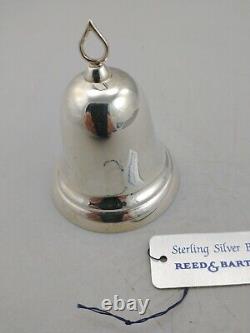 1989 Reed & Barton Sterling Silver Bell Christmas Ornament, New Unused