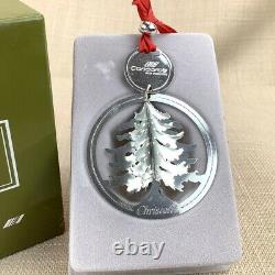 1990 Christofle Silver Plated Christmas Tree Ornament Concorde Air France RARE