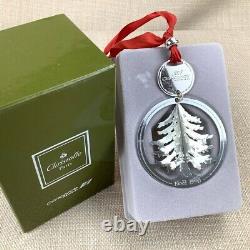 1990 Christofle Silver Plated Christmas Tree Ornament Concorde Air France RARE