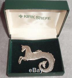 1990 Stieff Smithsonian Sterling Carousel Sea Horse Christmas Ornament Pendant