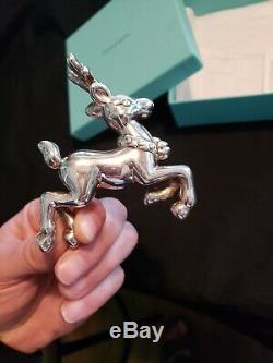 1992 Tiffany sterling Silver Christmas Ornament Reindeer