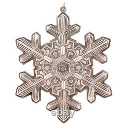 1994 Gorham Sterling Silver Snowflake Christmas Ornament 25Th Anniversary 925