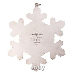 1994 Gorham Sterling Silver Snowflake Christmas Ornament 25Th Anniversary 925