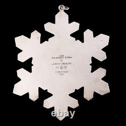 1994 Gorham Sterling Silver Snowflake Christmas Ornament 25Th Anniversary 925