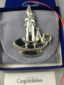 1996 American Heritage Sterling Silver Candle Christmas Ornament New Mint