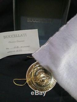 1996 Buccellati Sterling Silver Christmas Ornament Bell
