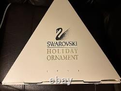 1996 Swarovski Silver Crystal Christmas Snowflake Ornament Rare Large Disp Box