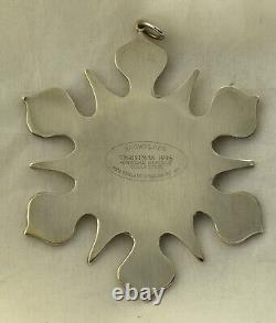 1998 American Heritage Sterling Snowflake Ornament Tiffany Design Last One