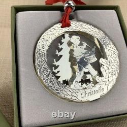 1999 Christofle Silver Plated Christmas Tree Ornament 3D Drummer Boy Bauble