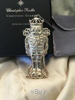 1999 Christopher Radko Christmas Guard Sterling Silver Pin And/Or Ornament #540